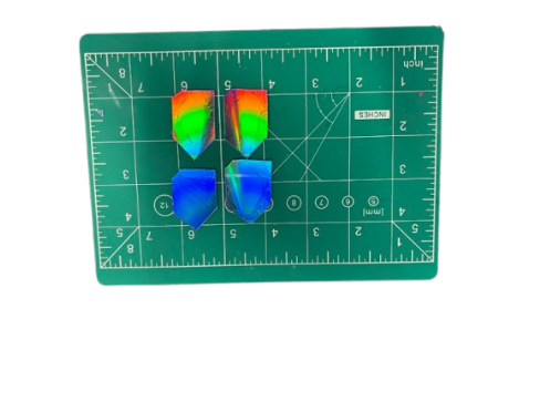 Optical disc grating close-up